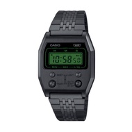 Casio A1100B-1D Vintage Black Ion Plated Stainless Steel Digital Men's Watch