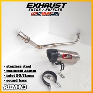 Ekzos AHM M3/exhaust AHM M3 PNP EX5, WAVE100, WAVE125, DASH110, DASH125, SRL110, SRL115FI, LAGENDA, 