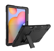 เคสสำหรับ Galaxy Tab S6 Lite 10.4 2020รุ่นที่วางจำหน่าย P610 P615เคสไฮบริด3ชั้นเกราะกันกระแทกทนทานเคสป้องกันการตกพร้อมขาตั้งสำหรับ Samsung Galaxy Tab S6 Lite 10.4 (SM-P610/SM-P615)