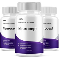 (3 Pack) Neurocept Brain Supplement Neuro Cept Advanced Memory Capsules, Neurocept Advanced Memory &