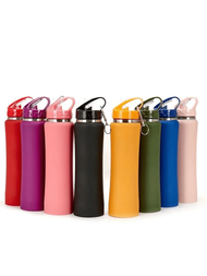 1pc 350/12oz 700ml/23oz Stainless Steel Straw Cup, Portable Outdoor Water Bottle, Small Waist Portab