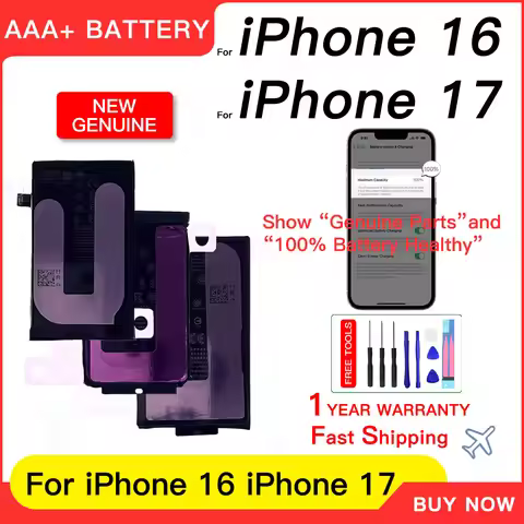 Genuine New Replacement Battery For iphone 16 for iPhone 17 Show Genuine Part No Pop Up Message Batt