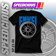 Enkei Rpf 1 Silver Rim T-shirt Automotive Racing Modification Car T-shirt