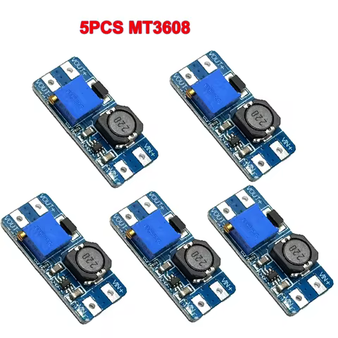 5PCS MT3608 DC-DC Step Up Converter Booster Power Supply Module Boost Step-up Board MAX output 28V 2