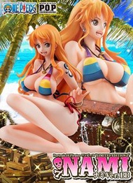 🧲珍惜玩 -《限量版》Megahouse POP 海賊王 娜美 Nami Ver.BB 泳裝ver. PVC figure 景品 one piece 水著 模型公仔 擺設 泳衣 未開封