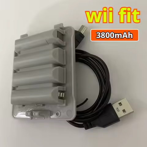 4.8V 3800mAh Wii Fit Game Console Battery with USB Charging Cable High Capacity Batteries for Ninten