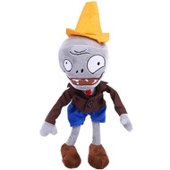 12" 1 PCS PVZ Plant and Zombies Plush Brown Coat Toys Stuffed Soft Doll Roadblock Conehead Zombie Ne