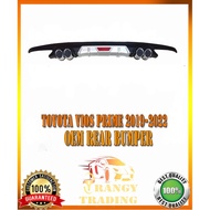 【Promotion】Toyota Vios 2019 to 2022 4th generation Rear Bumper Lip Diffuser Black Chrome 2020 2021