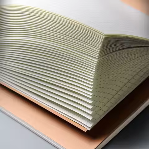 Portable A4/B5 Notebook Kraft Cover Grid/Lined/Blank Diary Book Notepad School