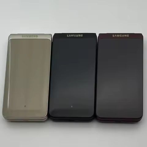 Original Samsung Galaxy Folder2 G1650 Flip 4G LTE Mobile Cell Phone Dual SIM 8MP 2GB RAM 16GB ROM Un