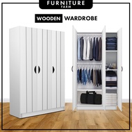 ✯⭐READY STOCK⭐ FF  2 Door or 3 Door Wooden Wardrobe  Almari Baju  Almari baju budak  Almari 2 pintu Almari 3 pintu▼