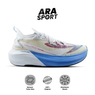 MERAH ORIGINAL KISHI RUN FLOW 910 RUNNING SHOES WHITE/BLUE/LIGHT RED