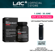[Expiry Feb 2026] LAC Men’s Mega Multi Active (90 Caplets) Daily Multivitamin and Nutrition Formula