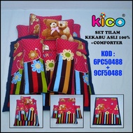 KICO 6PC Baby Comforter Set Tilam Kekabu Asli 100% FREE Comforter by KICO