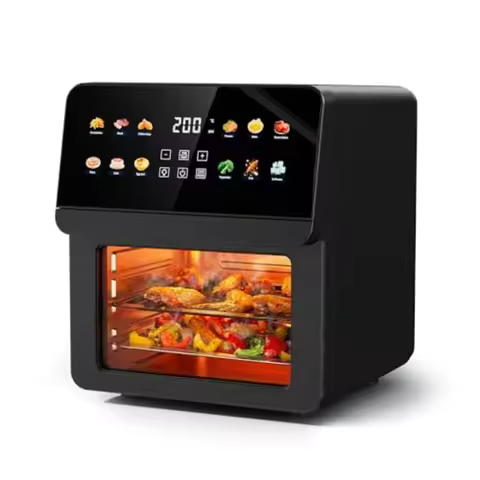 2026 Upgraded 12QT Air Fryer Oven, 8-in-1 Toaster Oven Combo, 8 Presets, Family Size Countertop Oven