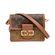 棕色 原花帆布 Dauphine mini 肩背包 M45959【LOUIS VUITTON LV 路易威登】 M45959
