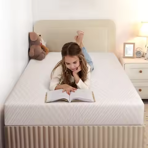 Twin Mattress in a Box, 8 inch Mattresses for Kids Bed Single Size Daybed Individual Bunk, Memory Fo