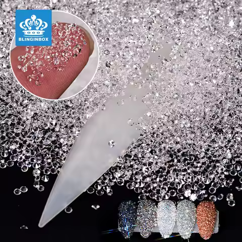 1440pcs New Tiny Mini Rhinestone Crystal 3D Nail Rhinestones Decoration DIY Nails Art Pixie Rhinesto