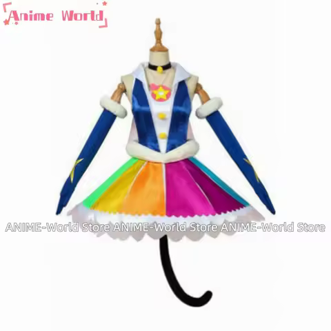 《Custom size》Halloween Star Twinkle Pretty Cure Costume Cure Cosmo Yuni Cosplay Lolita Fancy Dress