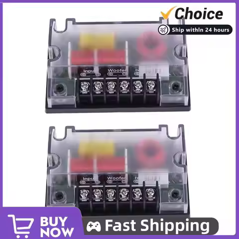 2PCS Car 2 Way Audio Speaker Frequency Divider Woofer Wave Filter Crossover Filter Car Speaker Car A