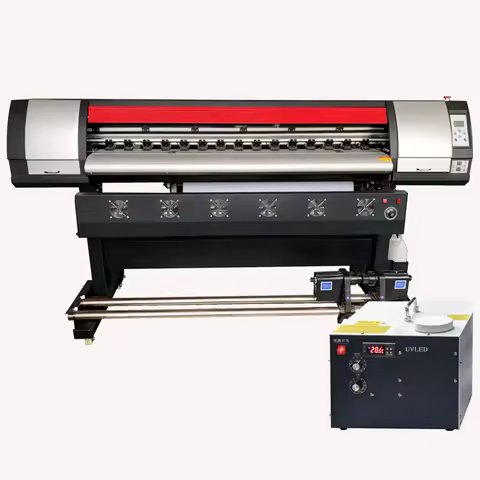Quality Uv 1.6M Uv Roll To Roll Printer Large Format Uv Printing Machine With Xp600 I3200 I1600 Head