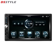 DSstyles Double Din ขนาด7นิ้วใช้ได้กับวิทยุสเตอริโอรถยนต์คาร์เพลย์แอนดรอยด์กระจกอัตโนมัติลิงค์7012B เครื่องเล่น MP5