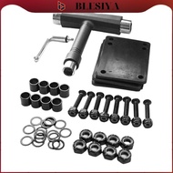 blesiya Skateboard Wheels Set Skateboard Pads Skateboard Wheels and Bearings Set for Skateboard Repl