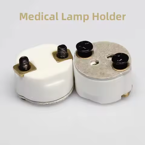 HoneyFly 2pcs 913 Medical Shadowless Lamp Holder G4 G5.3 G6.35 36V 300W Ceramic Halogen Bulb Base fo