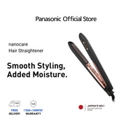 Panasonic nanocare Hair Straightener EH-HS9B-K605 nanoe™  Advanced Smooth Ceramic Plate