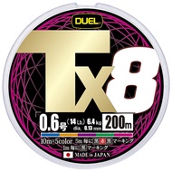 DUEL PE Line Tx8 Fishing Line High Strength High Sensitivity Long Lasting 0.6 No. 200m Lime Green