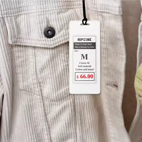 2.13 Inch E-ink Smart Digital Price Tag Epaper Clothing Tag Electronic Price Tag for Clothing Shop