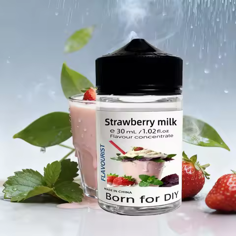 Flavourist Strawberry Milkshakes Aroma Flavoring Concentrate Water Solubility Best Flavor Strawberry