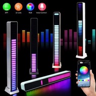 16 LED 充電帶 APP 無線聲控 RGB 燈條音樂拾音器語音燈氛圍燈美觀遊戲室裝飾