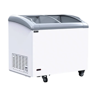 ตู้แช่ ตู้แช่แข็งกระจกฝาโค้ง Sanden รุ่น SNC-0285 ขนาด 10 Q ( รับประกันนาน 5 ปี )