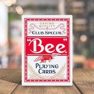 🇺🇸直送美國製造 Bee 蜜蜂牌啤牌盒裝撲克牌德州撲克鋤大dee鋤大2話事啤賭具新年賭錢聚會必備紅色 3.5" Poker Playing Cards Red Decks Box Card US Am