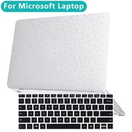 flannel Stone grain matte Case for Microsoft Surface Laptop Go 2 3 4 5 Anti fingerprint case 2022 2023 Cover accessories protecto skin