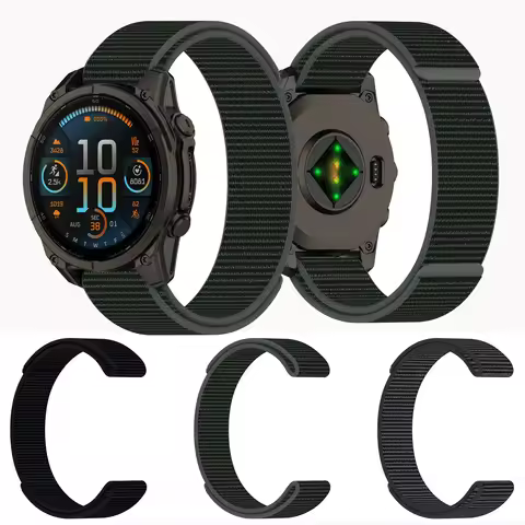 Strap 20mm For Garmin Fenix 8 43mm 7S 6S Pro 5S Plus Nylon Band for Epix Pro Gen 2 42mm Wristband Wo