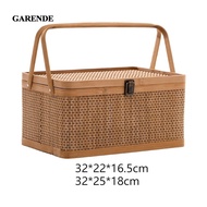 [In Stock] Bamboo Woven Basket Gift Wrapping Basket Basket for Tea Fruits Cake