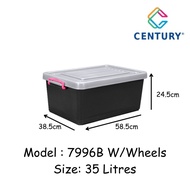 7996BC century storage box with wheel 35litter