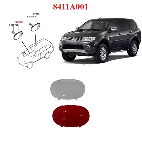 1 Pcs White or Red Door Lamp Lens for Pajero Sport Kh 8411A001 2007-2014 Light Cover for Triton L200