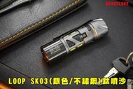 【翔準AOG】LOOP GEAR SK03 (銀色-不鏽鋼)鈦噴沙 多功能工具組 B0302L002 1000流明120