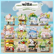 WITTE City Building Blocks, Micro Blocks Mini Mini Shop Blocks,  Building Blocks Street View Blocks 