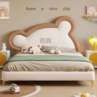 【SG Sellers】Leather And Solid Wood Bed Frame Single/Queen/King Bed Frame Bed Frame With Mattress