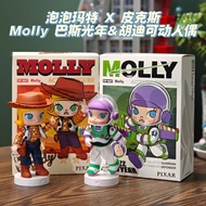 P POP MART POP MART M OL LY Buzz Lightyear Woody Action Figure Figure Trendy Toy BJD Gift Ornaments 