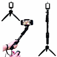YUNTENG MONOPOD Bluetooth Selfie YT-1288 and Mini Tripod Stand YT-228 (set)