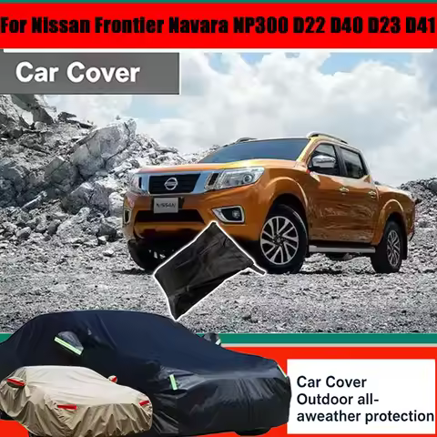Outdoor Protection Full Car Cover Snow Cover Sunshade Waterproof Dustproof For Nissan Frontier Navar