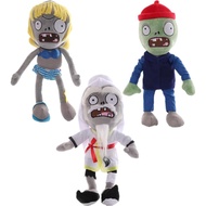 JHESAO 3PCS Mainan Plush Plants and Zombies Normal Zombies PVZ Plushies 1 2 Boneka Lembut Isi Isi Zo