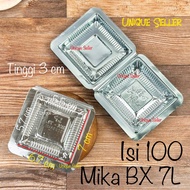 Mika 7L 7 L SP contents 100 pcs Size 7x6.7x3 cm Mika Tray/ Putu Ayu Cake Mini Pudding Wet Cake Bread