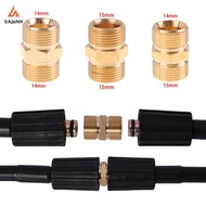 High Pressure Washer Hose Extension Connector Adapter Copper M22 14mm & 15mm
