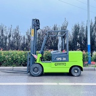Four-Wheel Electric Forklift Electric Seat Driving Electric Forklift Hydraulic Forklift Stacker Tray
